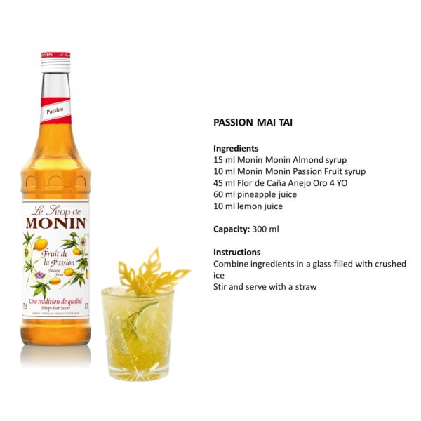 Monin Passion Fruit Syrup - Image 3