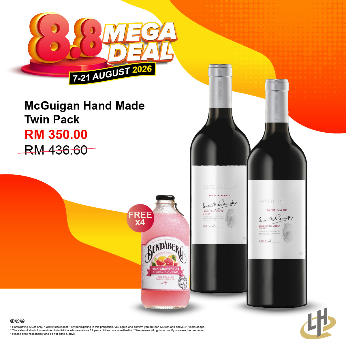 McGuigan Hand Made Twin Pack (with Free Bundaberg)